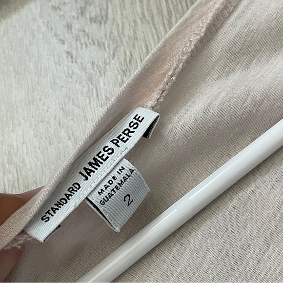 James Perse Tshirt scoop neck short sleeve womens Pink (medium) casual basic - Picture 2 of 6